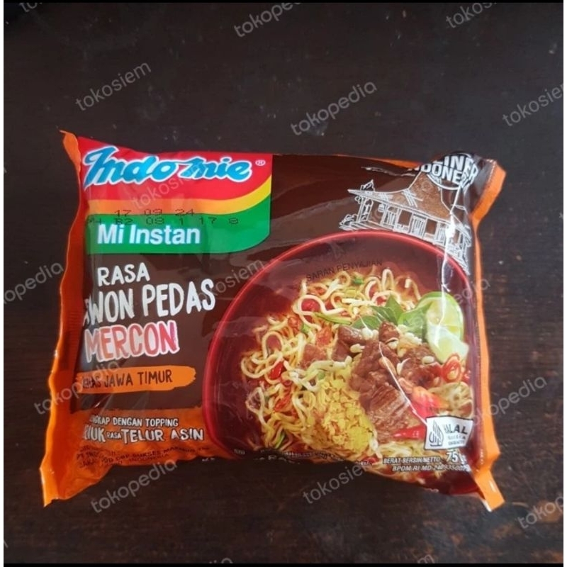

Indomie Rasa Rawon Pedas Mercon 75 gr