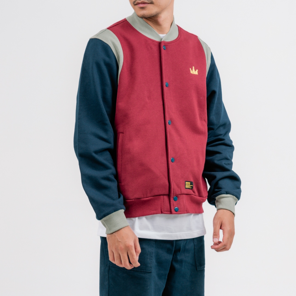 Screamous Jacket Varsity FOOJIE MAROON