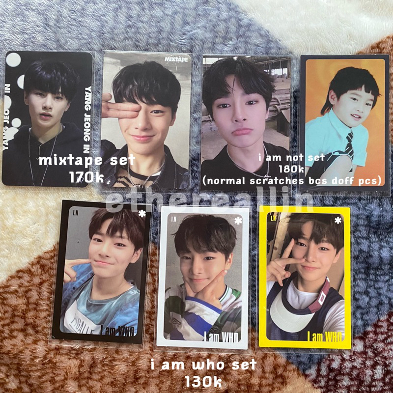JUAL PHOTOCARD PC SKZ I.N AYEN STRAY KIDS I AM NOT MIROH CHILDHOOD PCB PHOTOCARD BENDOR BEYOND LEVAN