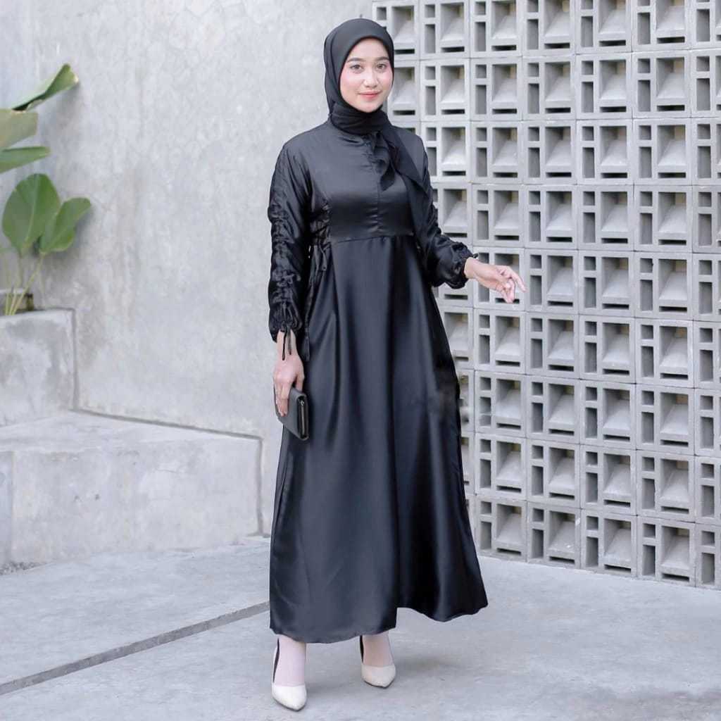 JASMINE DREES SERUT BRIDESMAID GAMIS PESTA ATASANWANITA SATIN PREMIUM