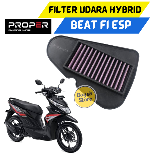 Filter Udara Beat Fi Esp Hybrid Air Filter Proper Racing Line