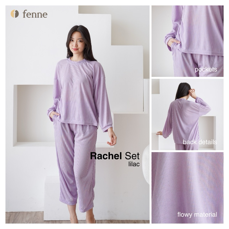 Fenne - Setelan Baju Rumah Piyama Wanita Premium Rachel Set
