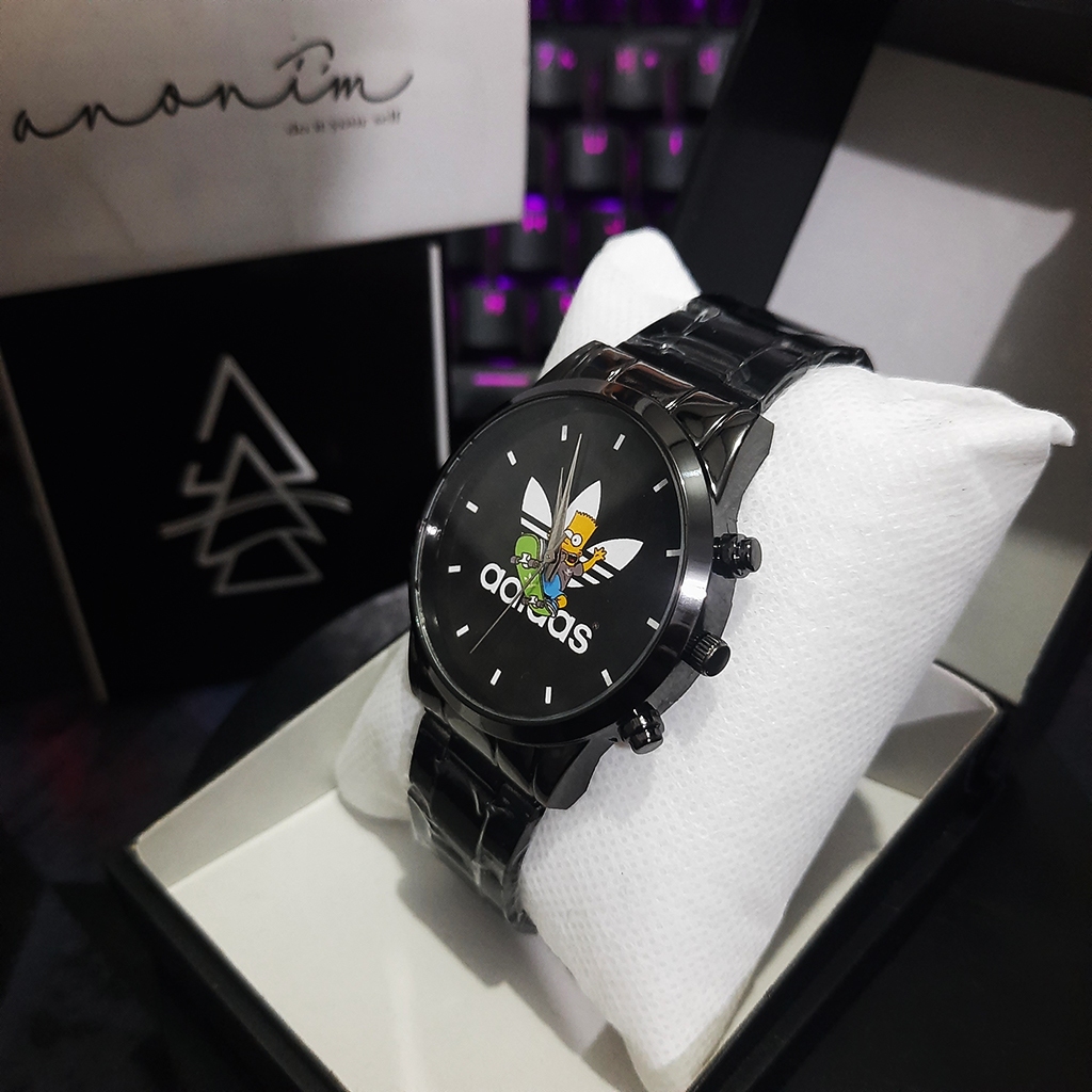 Jam Tangan Pria Analog Tali Rantai Adidas x The Simsons