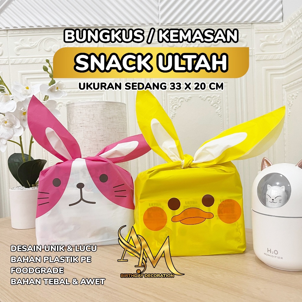 

(Satuan) Bungkus Snack Ulang Tahun Ukuran Sedang 33cm x 20cm - Goodie Bag Cemilan, Bingkisan Lucu & Unik