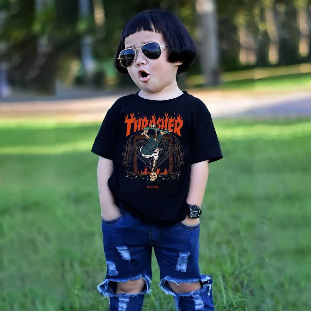 KAOS BAND ANAK THRASHER  | JAJAN ANAK | JAJAN METAL | JAJAN ROCK | KAOS MUSIC |