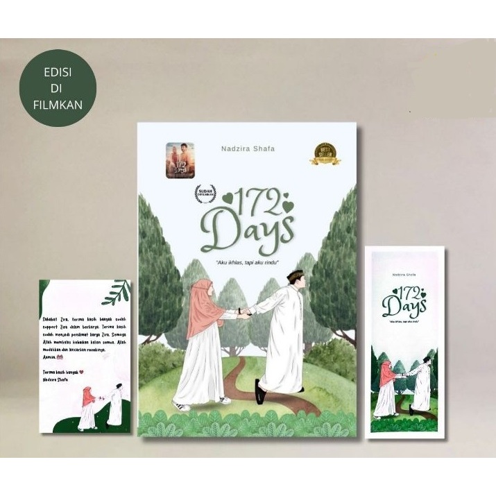 Buku Novel 172 Days EDISI DIFILMKAN Penulis Nadzira Shafa