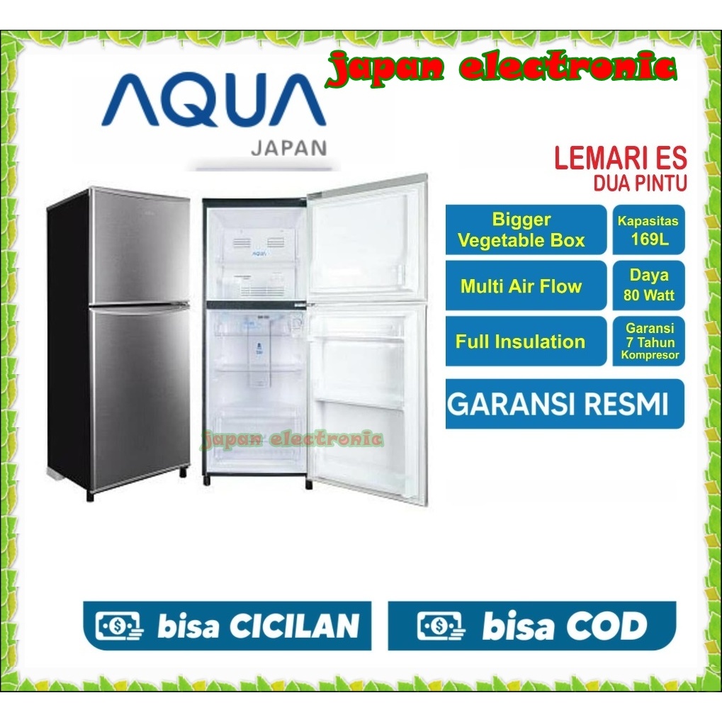 Promo Kulkas AQUA 2 pintu AQR-D240 murah garansi resmi