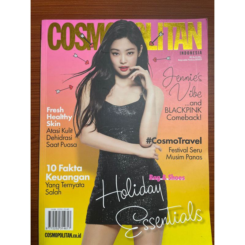 MAJALAH COSMOPOLITAN INDONESIA COVER JENNIE BLACKPINK