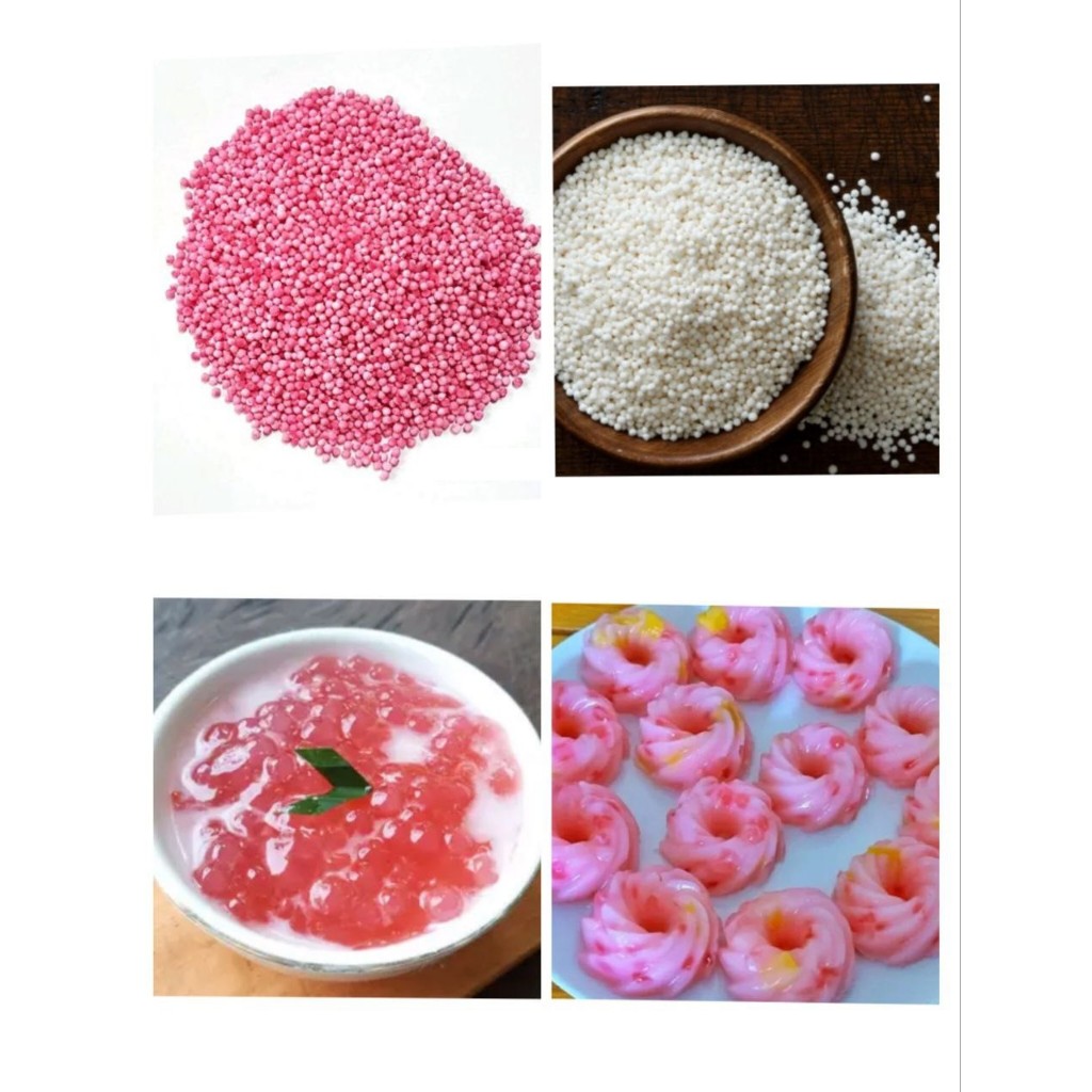 

Sagu Mutiara Thailand Putih Sagu Mutiara Merah Muda Sagu Mutiara Pink 250 gr