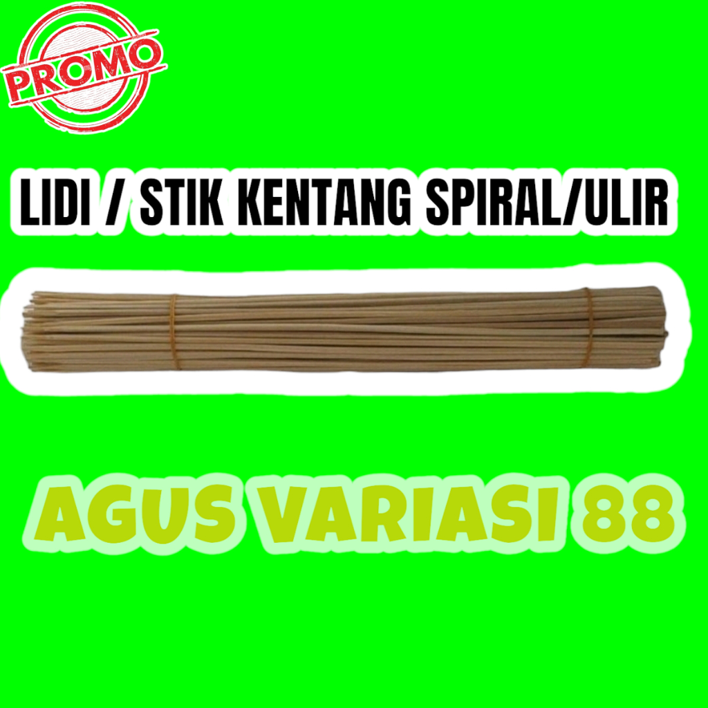 lidi kentang spiral / tusuk kentang spiral