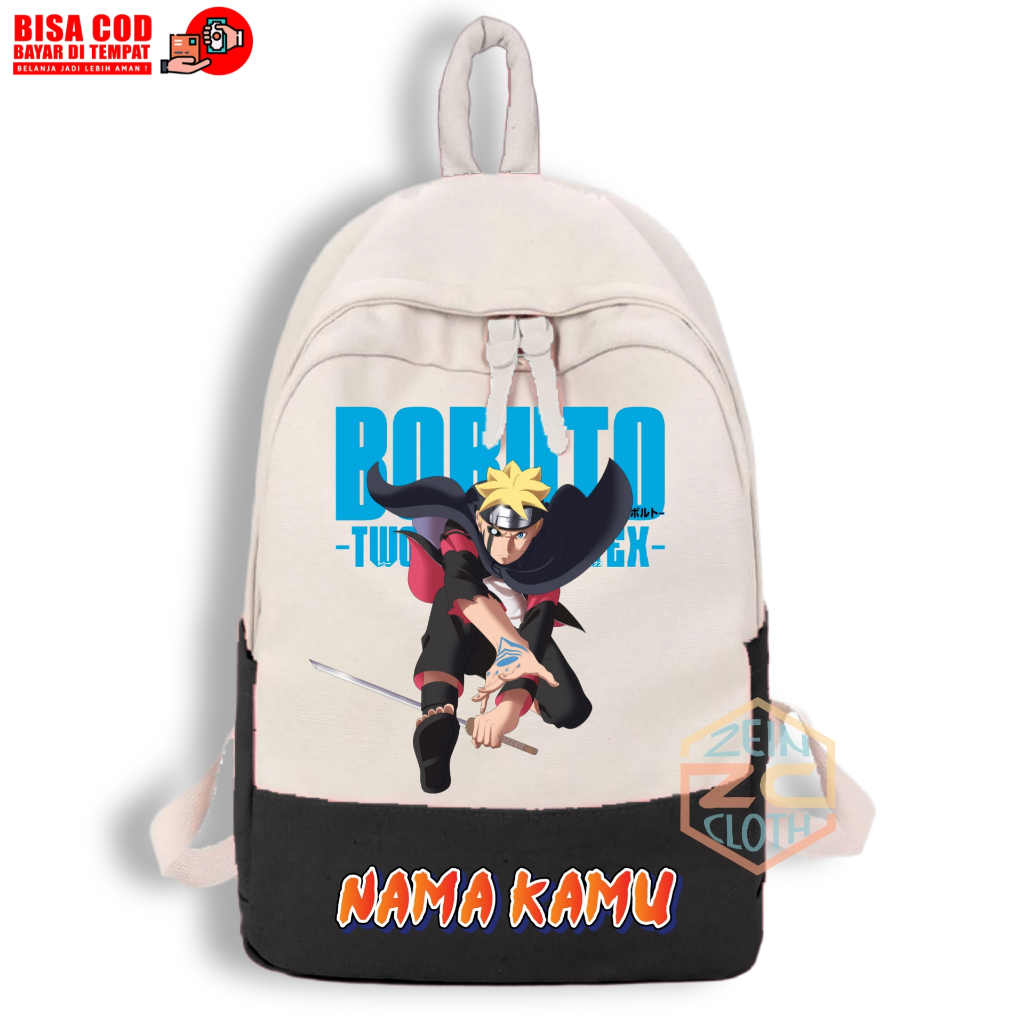 Tas Ransel Anak Boruto / Tas Anak TK/PAUD Boruto Anime Naruto Shipudden
