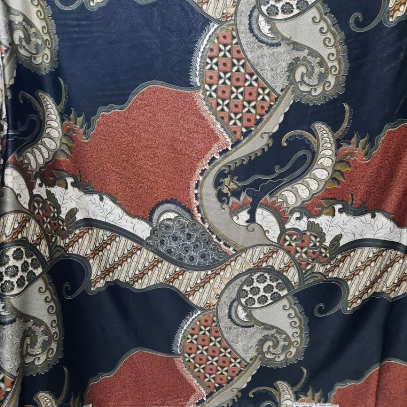 JAYA TEXTILE | KAIN BATIK Semi Sutra Emboss Semi Pola Abstrak