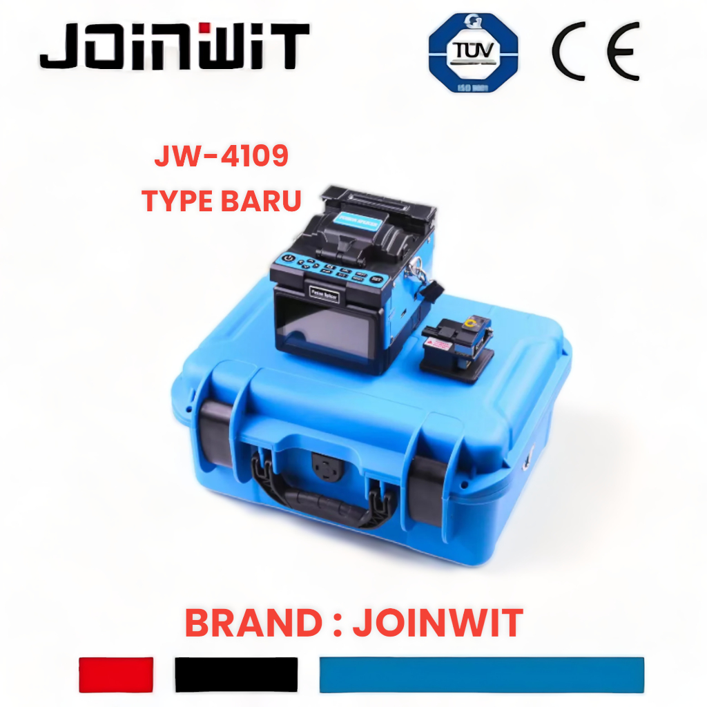 HARGA PROMO FUSION SPLICER JOINWIT 4109 BOX BIRU splicing jw 4109 FTTH fiber optic FO