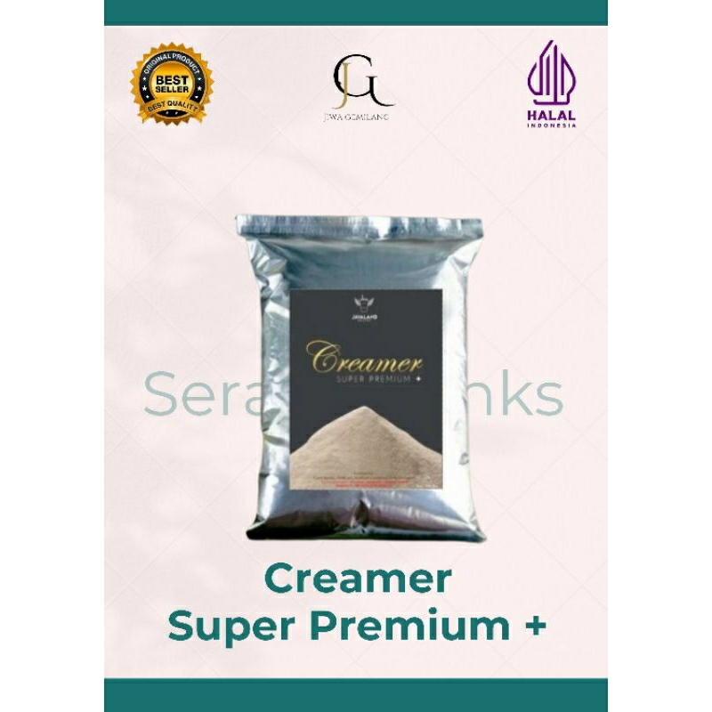 

Creamer Super Premium PLUS By JAVALAND (krimer) untuk Minuman Kekinian, Kue, Makanan, dll Ukuran kemasan 1 kg