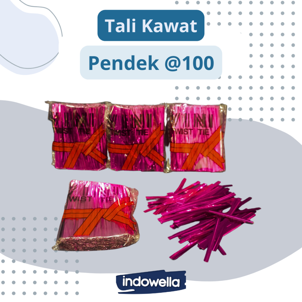 

Metalic Twist Ties / Kawat Pengikat Kemasan / 100 pcs pendek