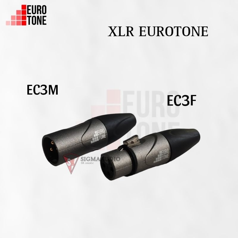 Jek Canon XLR Eurotone Male Female Jek Konektor Mic