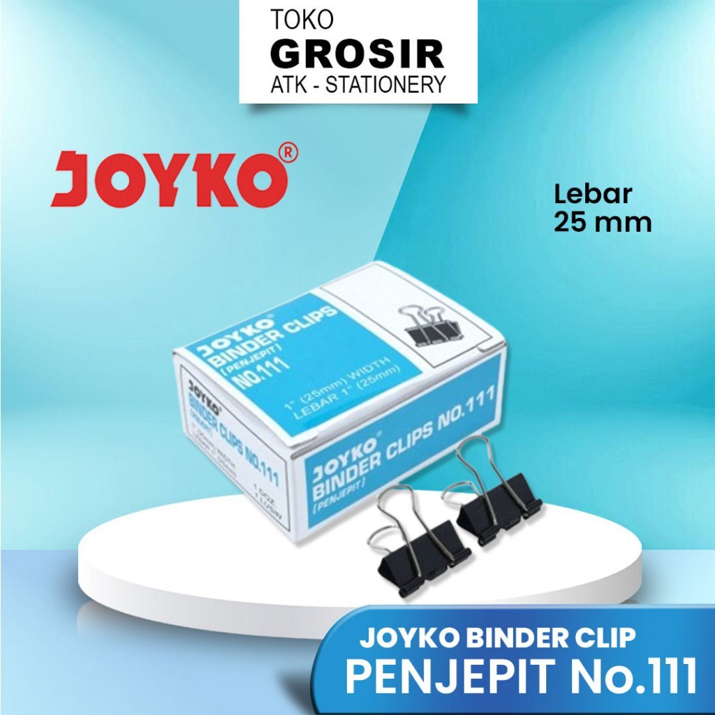 

BINDER CLIP JOYKO NO.111 / KLIP PENJEPIT KERTAS (12 PCS)