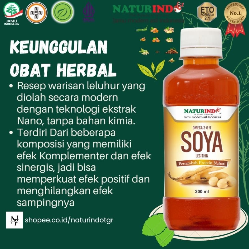 

SOYA LECHITIN (SYIRUP) HERBAL ASLI NATURINDO