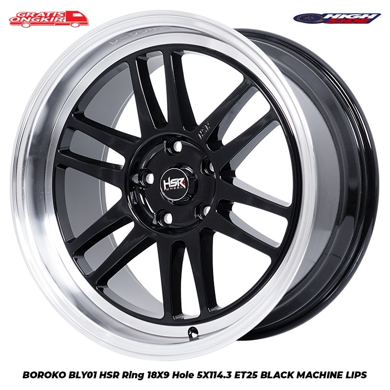 Velg Racing Ring 18 Mobil Toyota Innova Reborn Velg Hsr Boroko Bly01