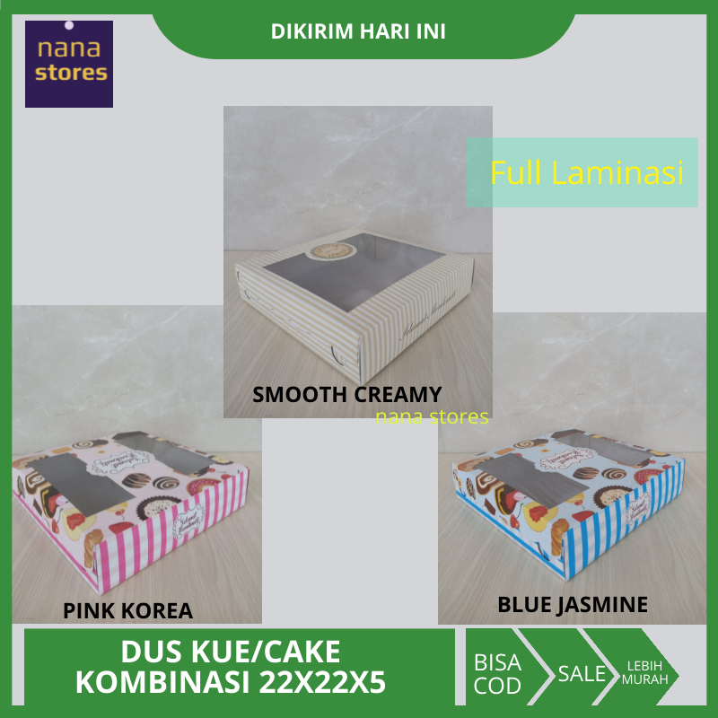 10 Pcs Dus Kombinasi Ukuran 22x22x5