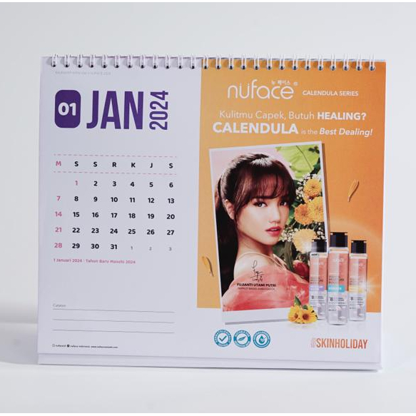 

Kalender Meja Nuface 2024 / Calendar New Year Kalender 2024 | Kalender Duduk