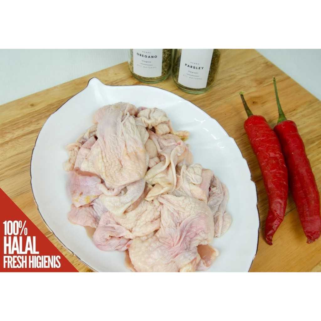 

Kulit Ayam Bersih Beku Halal 500gr Murah Frozen SKH