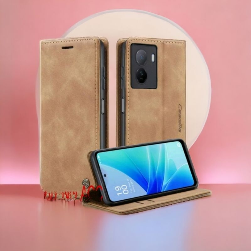 Caseme Flip VIVO IQOO Z7 5G  Z 7 5G / IQOO Z7X Z7 x 5G Flip Wallet Leather Case Caseme Casing Cover 