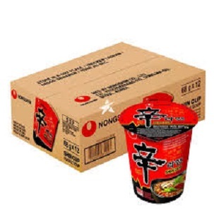 

NONGSHIM Shin Ramyun Spicy Noodle Soup Cup 1 Box ( 12 cup x 68gram )