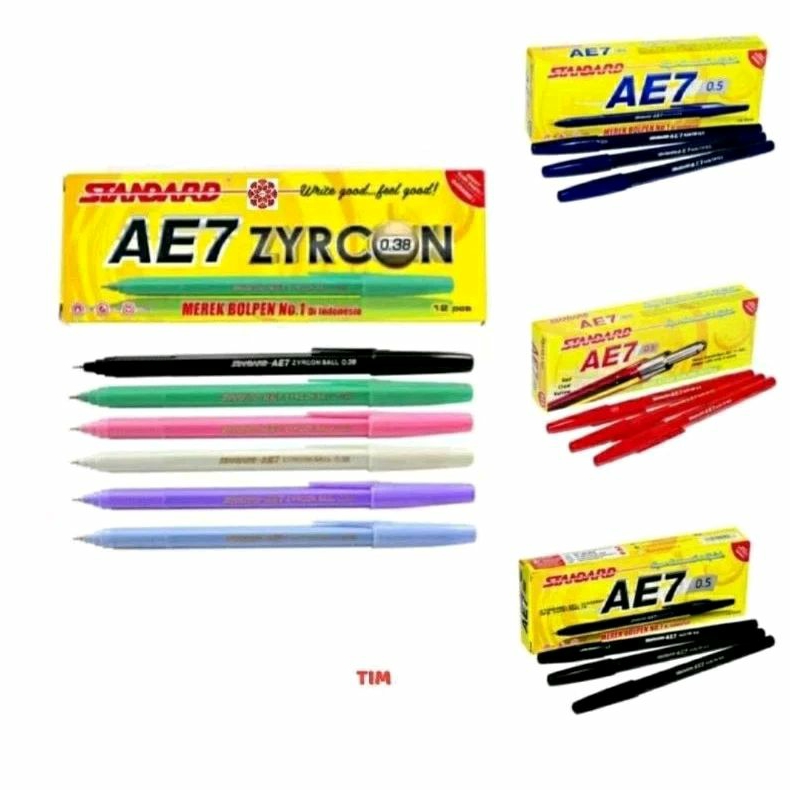 

Pulpen Standard AE7 0,5mm (isi 12 Pcs)