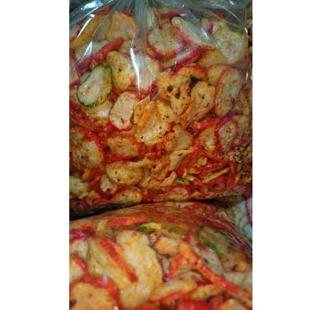 

cemilan kerupuk seblak 1kg renyah pedas