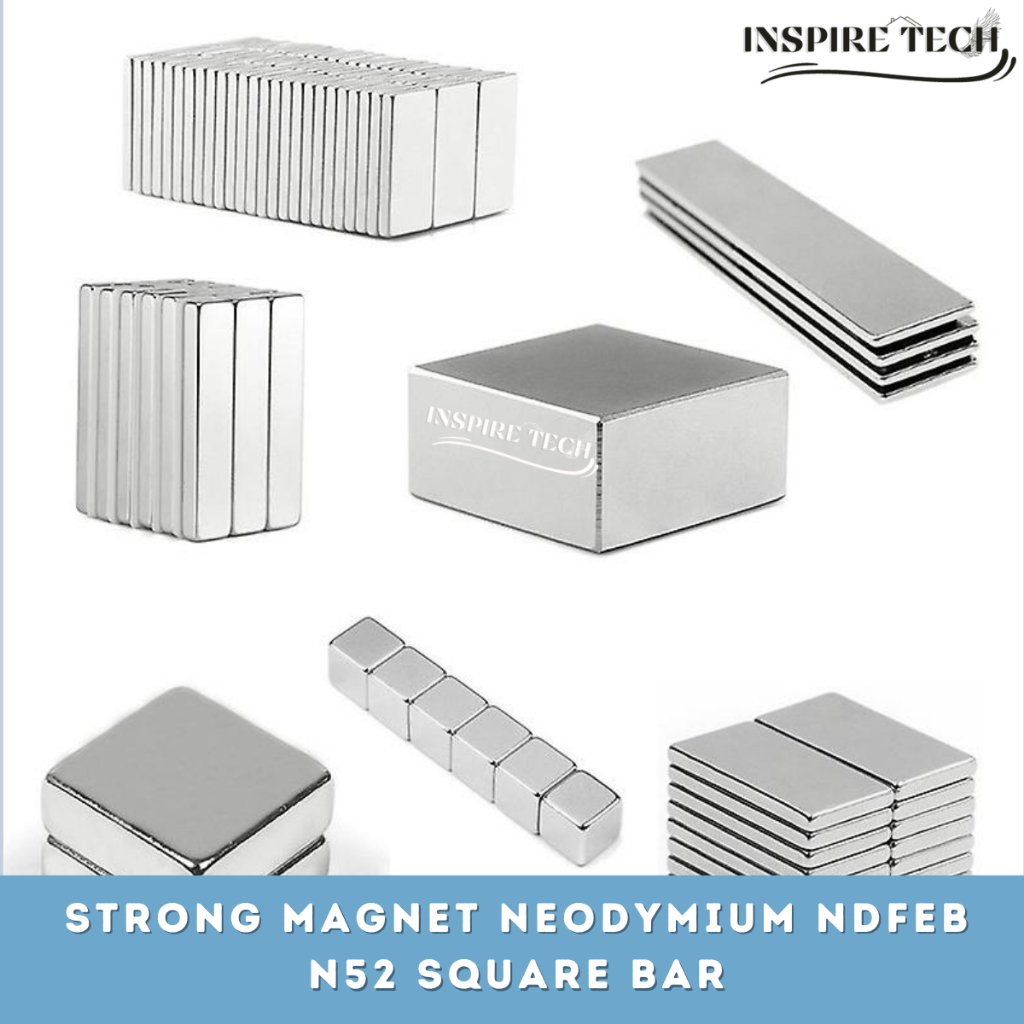 Magnet super kuat Bar Batang N35 NdFEB SQUARE BAR MAGNET