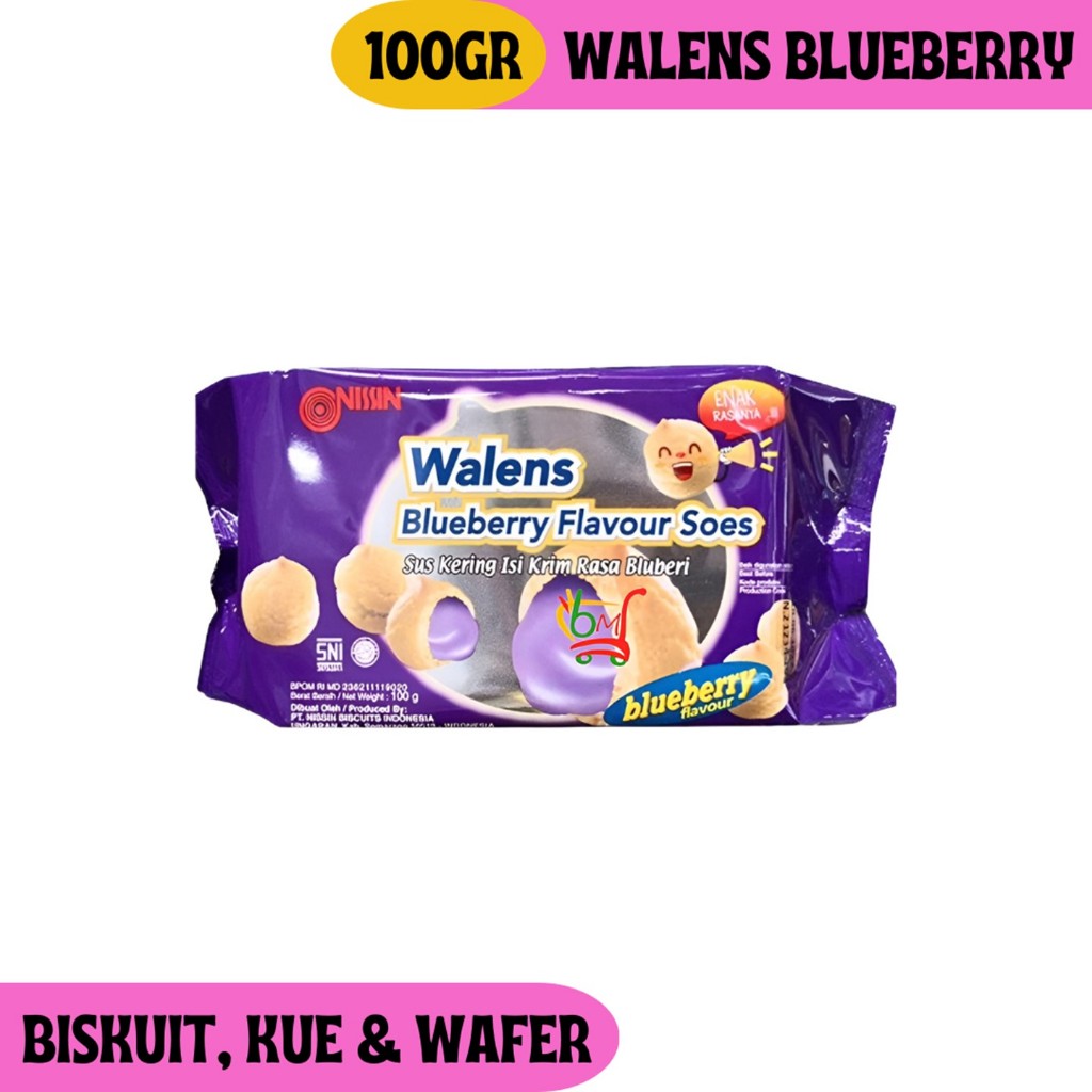 

Walens Soes Bluberi Kue Sus Isi Saus Blueberry Renyah dan Enak