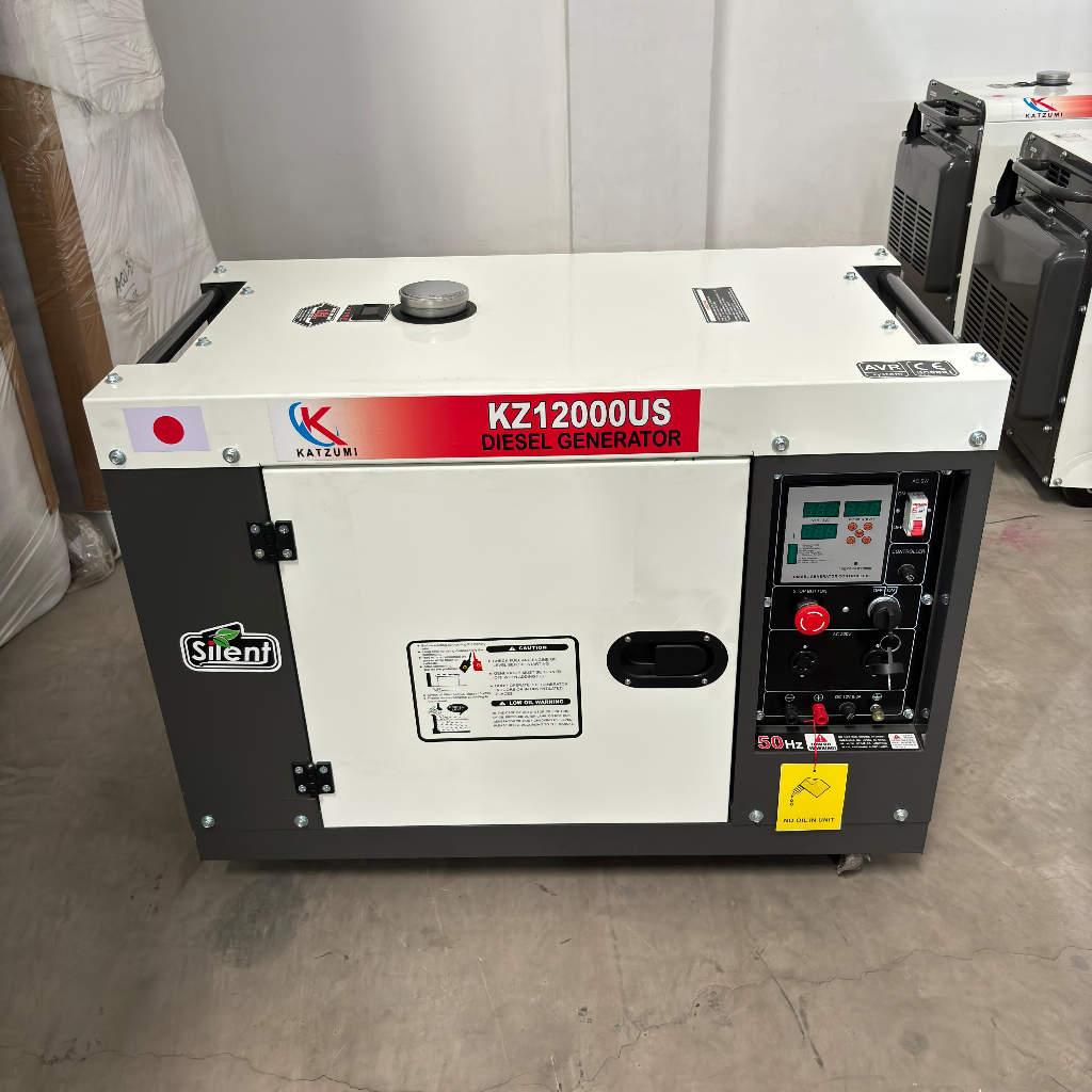 Genset Silent Diesel Solar 10 Kva KATZUMI KZ12000US 1Phase Japan Tech