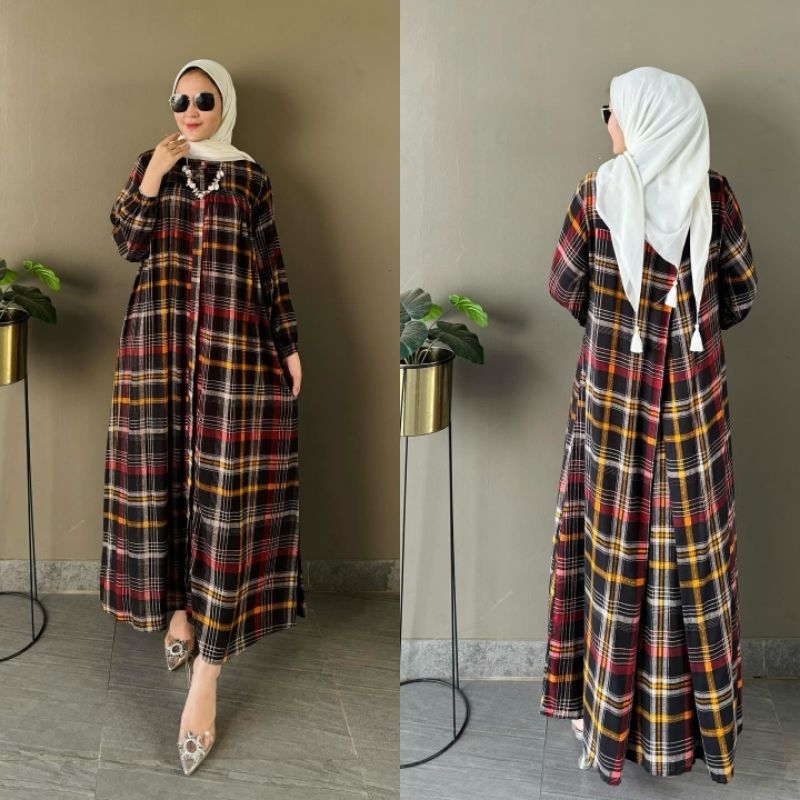 layka dress bahan catton rayon premium