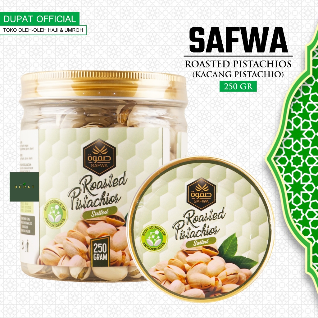 

SAFWA ROASTED PISTACHIO SALTED / KACANG PISTACHIO PANGGANG GURIH 250gr