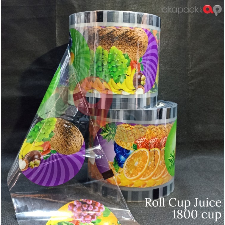 Roll Plastik Gambar | Roll Plastic Cup Jus | Plastik Rol Cup Jus untuk 1800 cup