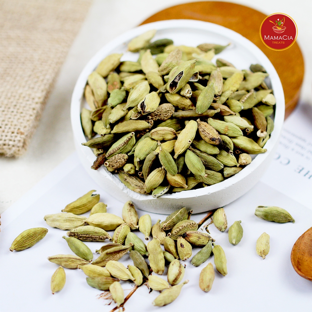 

Mamacia Treats Kapulaga HIJAU / Whole Green Cardamom/ Kapulaga India Premium
