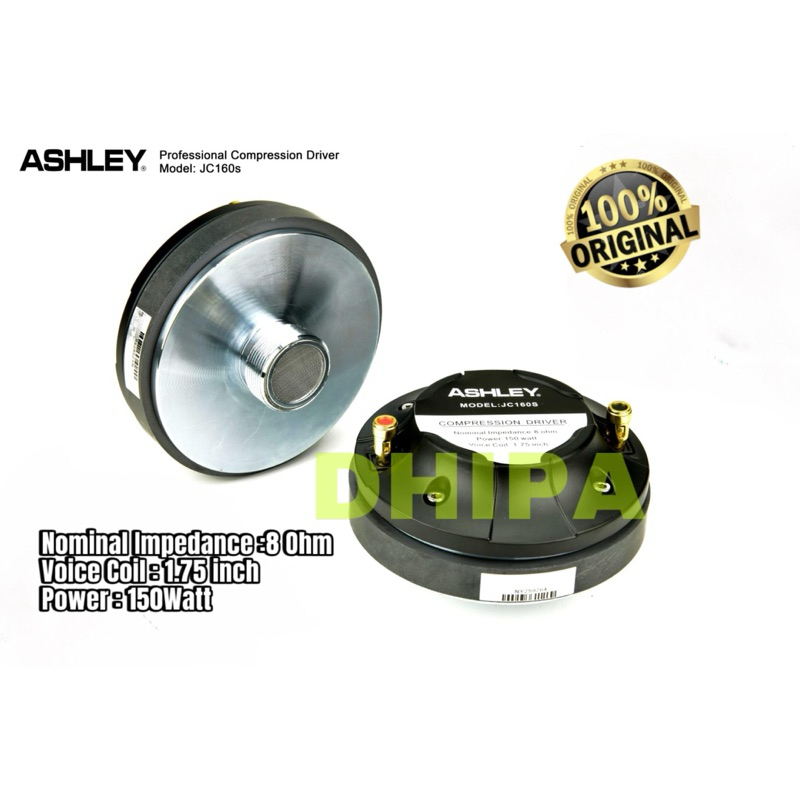 DRIVER TWEETER MAGNET ASHLEY JC160S JC 160 S ORIGINAL