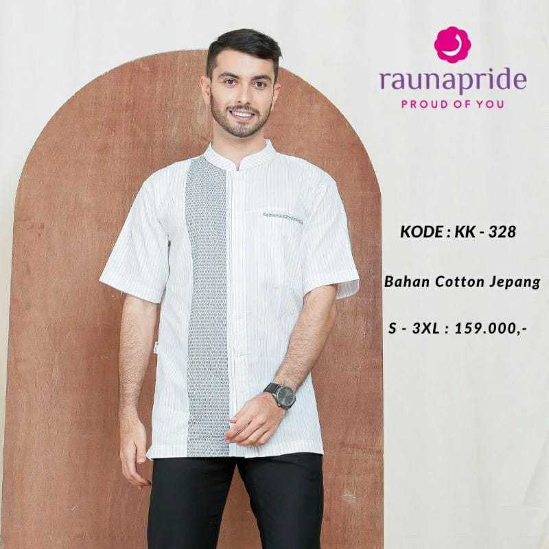 BAJU KOKO RAUNA PUTIH (KK - 329)