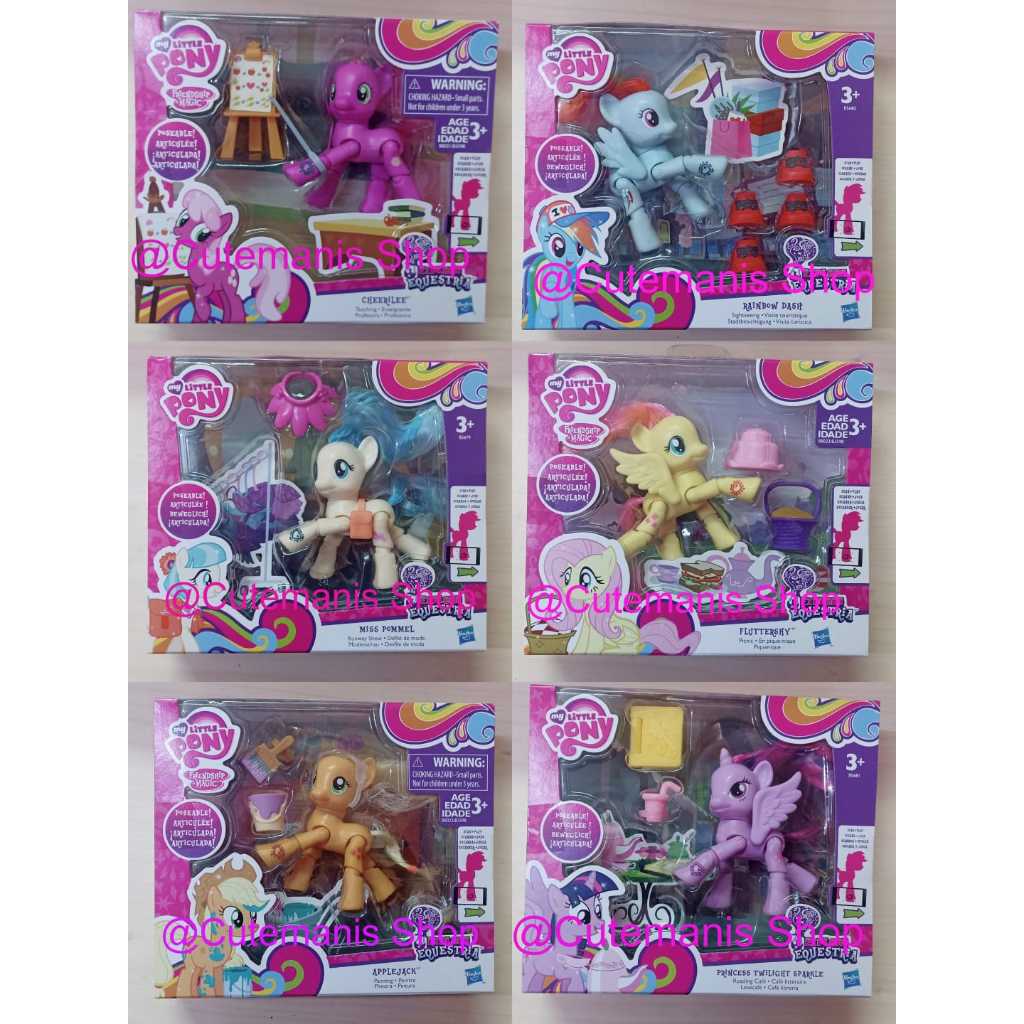 My Little Pony Original  Apple Jack Fluttershy Articulate Termurah
