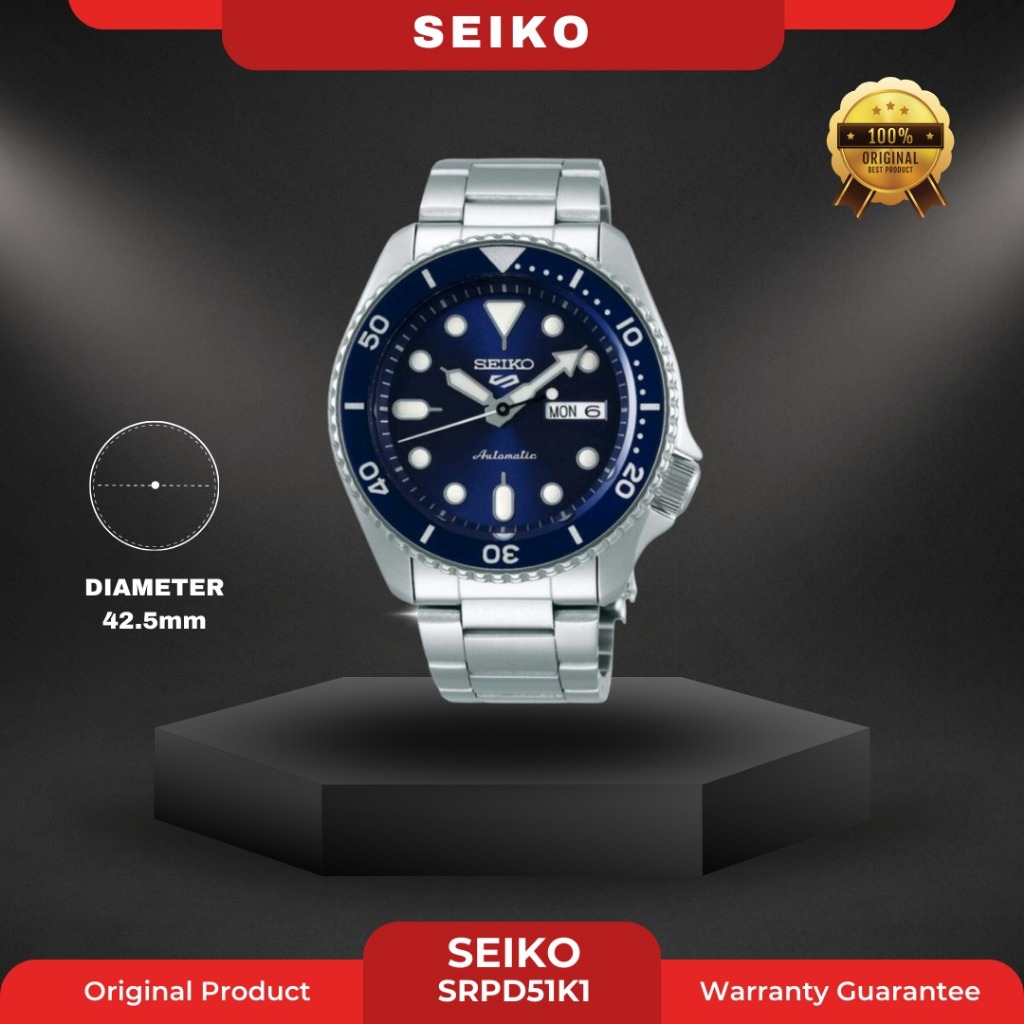 SEIKO SRPD51K1 PRIA ORIGINAL JAM TANGAN COWOK ARLOJI COWOK FASHION