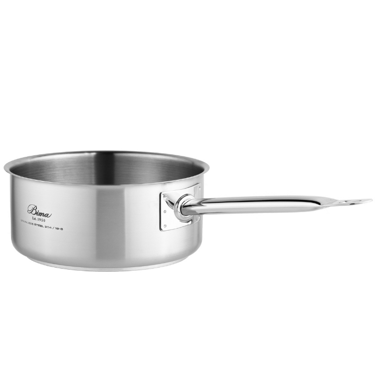 Bima Chefs Shallow Sauce Pan D24cm H10cm 4.5L SUS 304