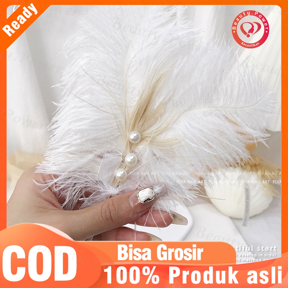 Dekorasi Foto Nail Art Design Feather Aksesoris Hasil Foto Nail art Diy