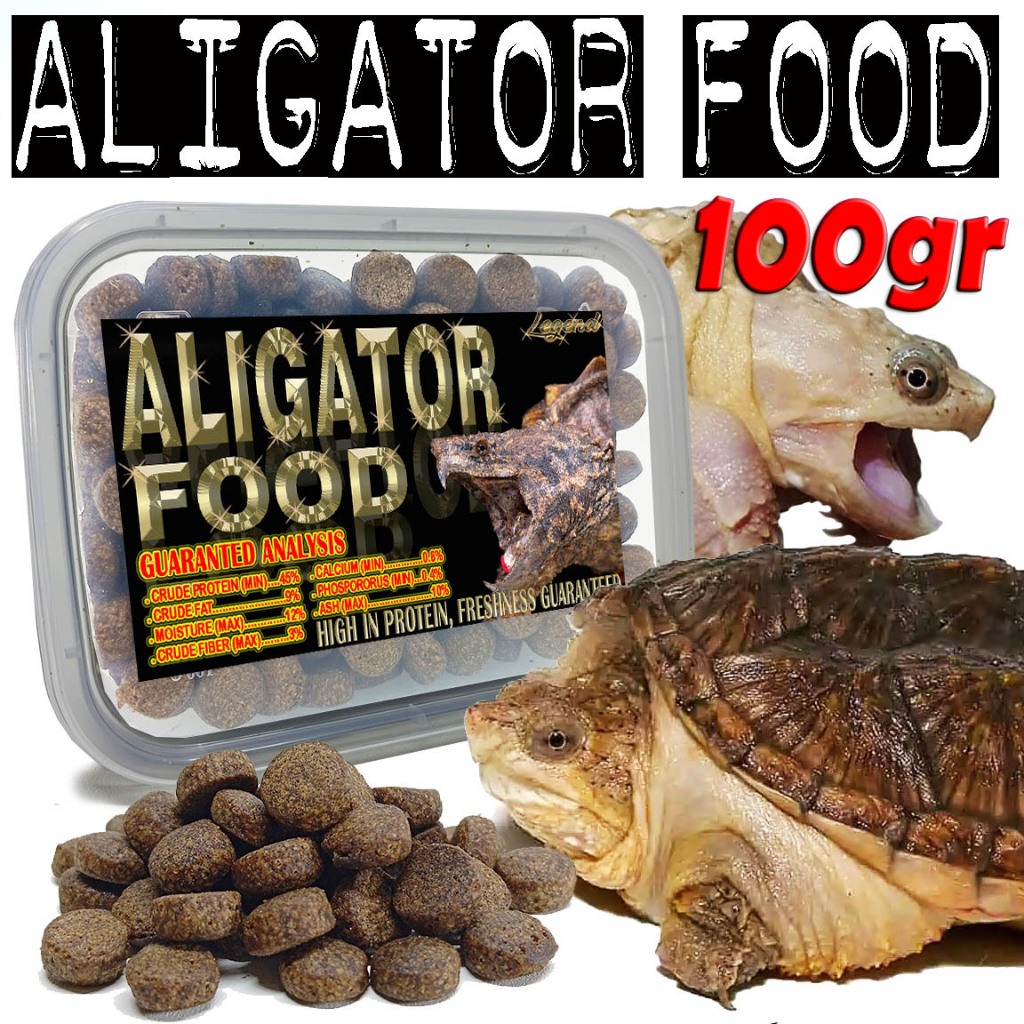 100GR PAKAN PELET ALIGATOR SNAPPING TURTLE FOOD AST CST KURA AIR REPTILE ALLIGATOR TURTLES  BRAZIL M