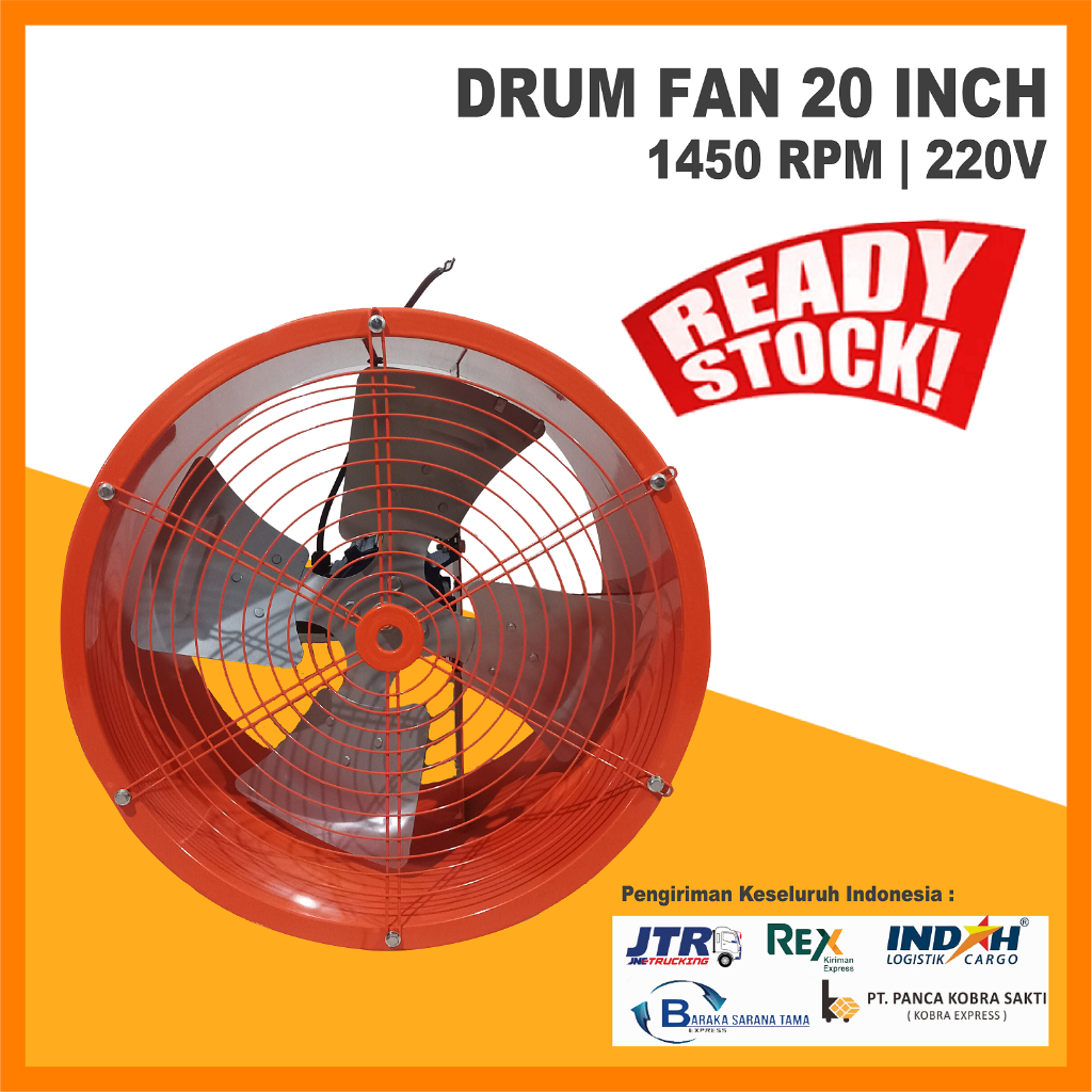 Blower Ventilator Drum Fan 20inch 500mm Low Noise Axial Cylinder Fan Silinder 220V