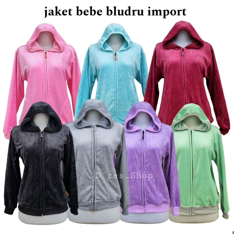 Jaket bebe bludru/sweater bludru/banyak pilihan warna