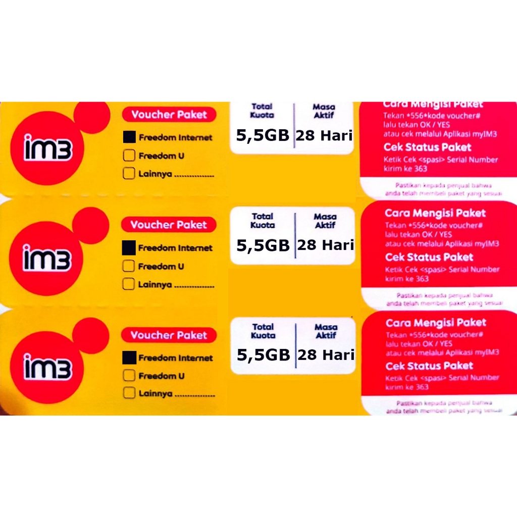 V Indosat 5,5GB finet