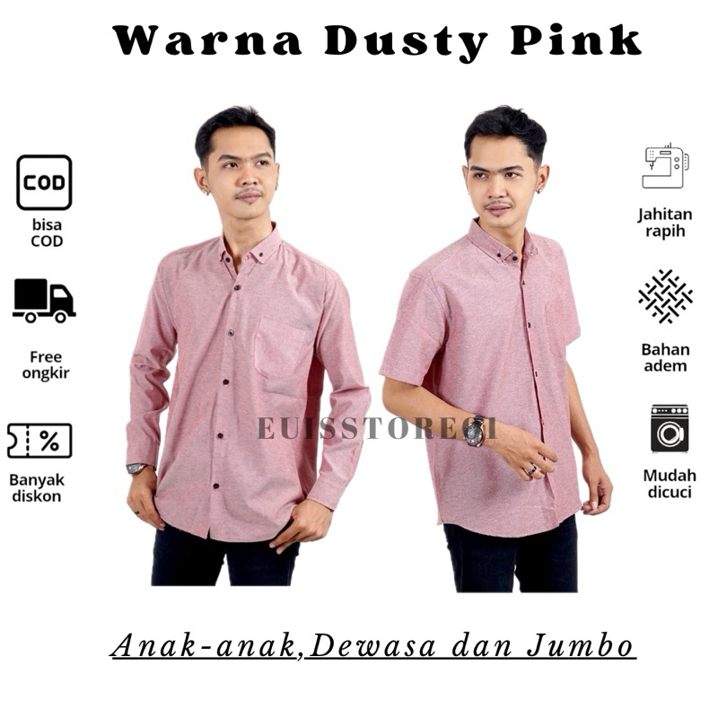 kemeja dusty purple kemeja dusty ungu kemeja pria dusty kemeja wanita dusty