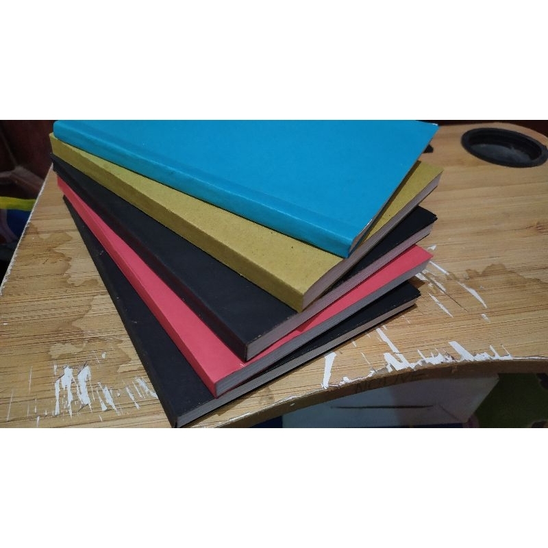 

[STOK TERBATAS] Sketchbook/notebook ukuran A5 isi 50 lembar sampul cover warna produk handmade