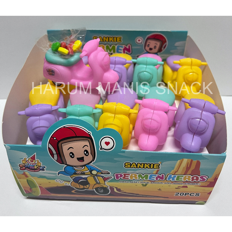 Motor Skuter Permen Scooter Sankie isi 20 pcs